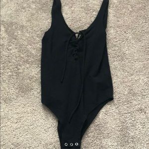 Black Topshop Bodysuit